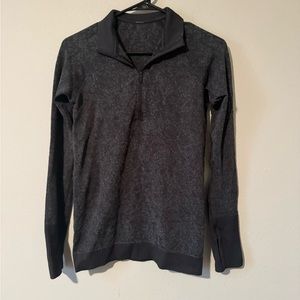 lululemon athletica Charcoal Heather Half-Zip Sweater